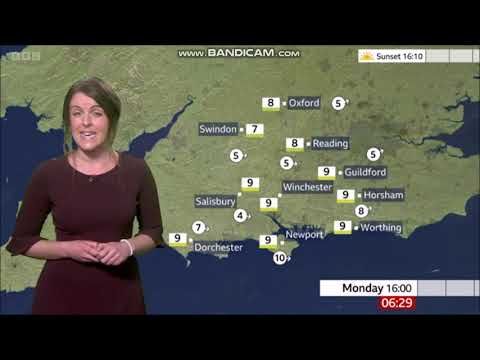 (HD) Alex Osbourne BBC ONE South Today weather January 2nd 2023 - 60 fps