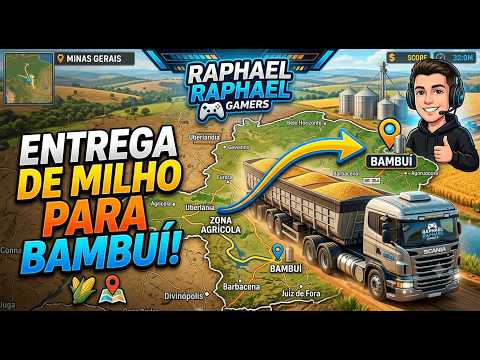 Entrega de Milho para Bambuí no Mapa Minas Gerais