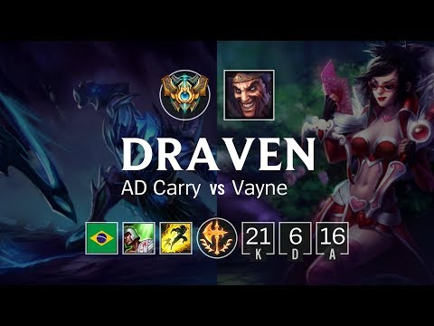Draven ADC vs Vayne - BR Challenger Patch 8.24