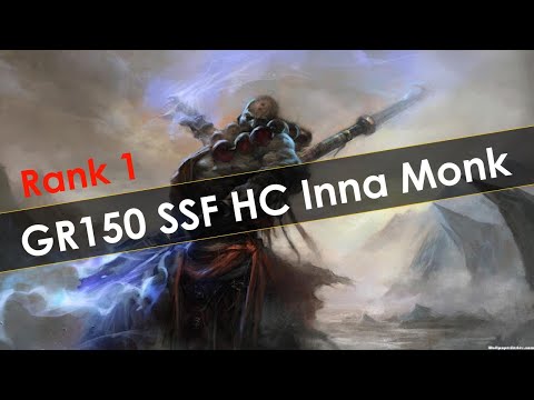 Diablo 3 Season 25 GR150 Rank 1 SSF HC Monk Clear