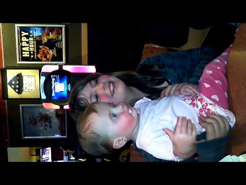 Aunt Holly feeding Crystal n Codie ice cream