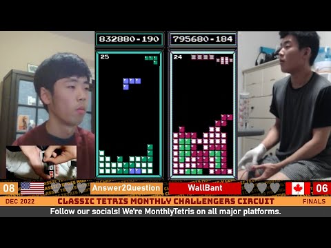 TAP OR ROLL TO MASTERS? Dillan, Wallbant | Finals | Classic Tetris Monthly Challengers