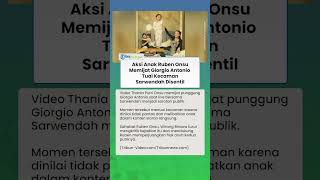 Tuai Kecaman Publik, Thania Putri Onsu Terekam Memijat Punggung Giorgio Antonio saat Live