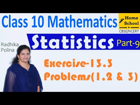 Statistics| Part-9|Class 10|Exercise-13.3 Problem(1,2 & 3) Mathematics NCERT/CBSE