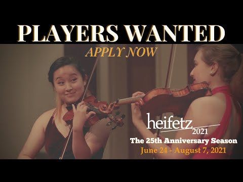 Apply To Heifetz 2021!