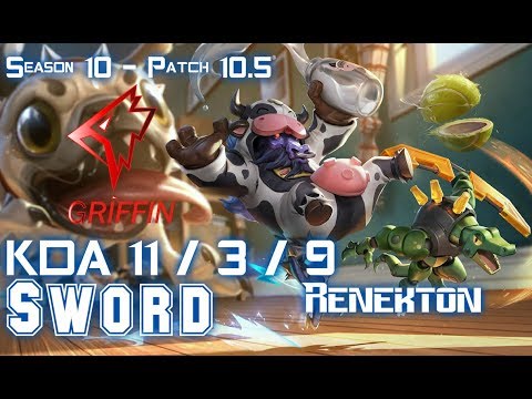 GRF Sword RENEKTON vs SETT Top - Patch 10.5 KR Ranked