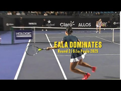🎾 Alexandra Eala’s Dominant Performance vs Julia Riera | São Paulo 2025 Round 2 Highlights
