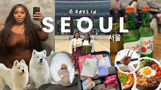 KOREA VLOG 🇰🇷: exploring POPULAR spots, dog cafe, hanbok rental, N-tower, itaewon & more!