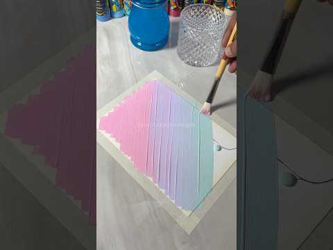 Easy art technique with glue gun!🎨🔫 #painting #artideas #paintingideas #artscraft  #viralshort