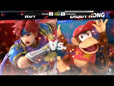 Taiyou Con Rumble 2 SSBU Losers Quarters - Ronald (Roy) vs JumboJack (Diddy Kong/Mario)