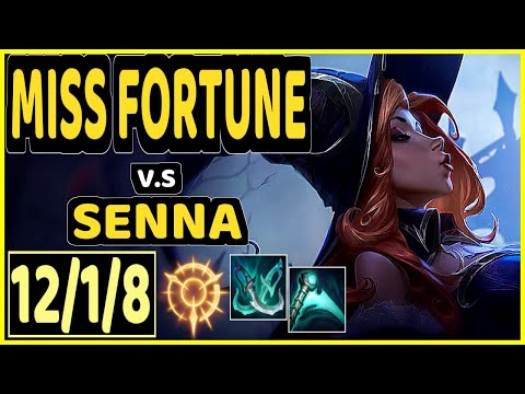FORG1VEN (MISS FORTUNE) vs SENNA - QUADRAKILL 12/1/8 KDA BOTTOM ADC CHALLENGER GAMEPLAY - EUW