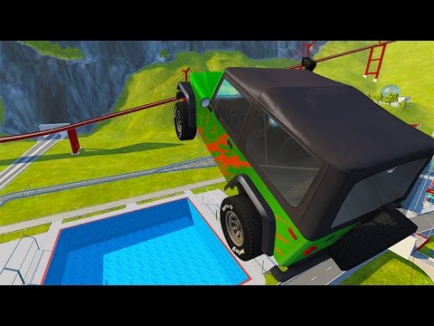 Jumping In Empty Pool #2 BeamNG.drive