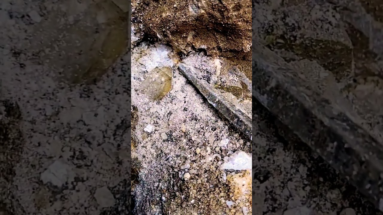 Extracting a Herkimer Diamond 💎 Crystal out of Calcite from NY #shorts