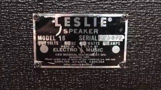 Video thumbnail for Leslie Model 16 Video Demo by guitary18