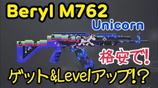 [PUBGMOBILE]割と格安でM762Unicorn をゲットしレベルアップする方法！