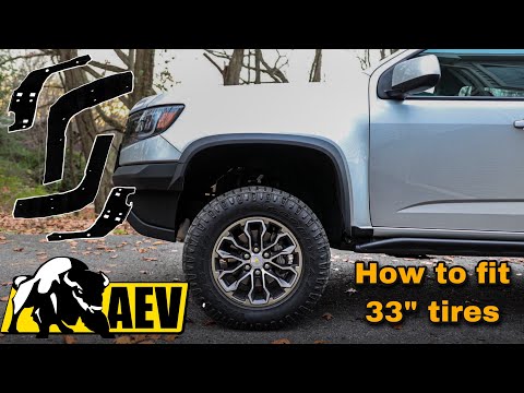 Fitting 33" Tires on a Colorado ZR2 / Bison with the AEV Trim Kit