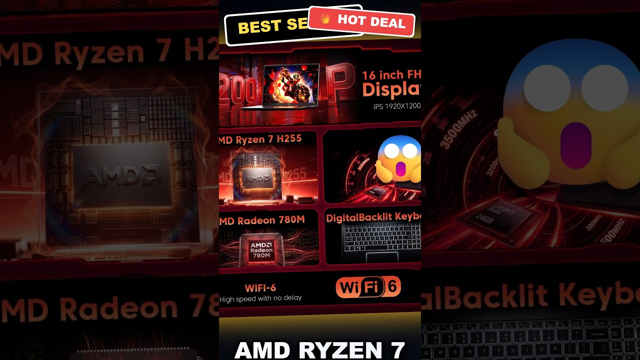 AMD Ryzen 7 H255 Laptop Tested: Is This Budget Gaming Beast Worth It? review video
