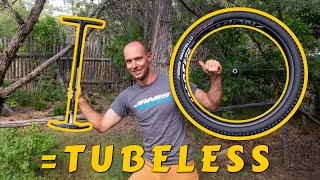 The SECRET TO INSTALLING TUBELESS TIRES WITH FLOOR PUMP (without an air compressor or charger pump)