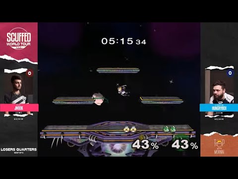 Hungrybox (Jigglypuff) vs. Jmook (Sheik) | Scuffed World Tour Melee Losers Quarters