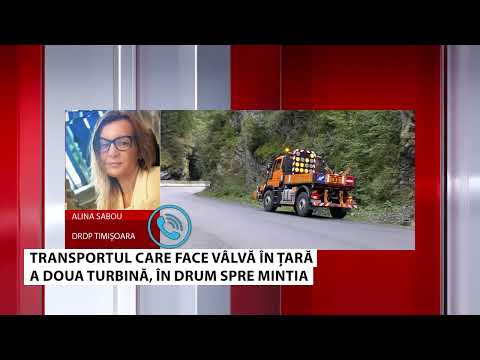 A doua turbină transportată la Termocentrala Mintia