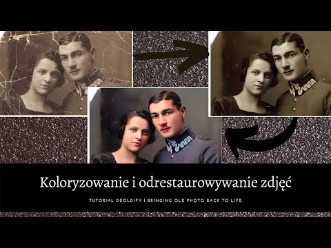 Koloryzowanie zdjęć, ich naprawia za pomocą AI - DeOldify i Bringing Old Photo Back to Life tutorial