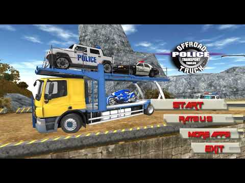 OffRoad Police Transport Trailer Truck - Android Gameplay FHD