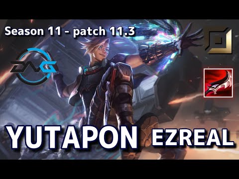 【韓国サーバー/M1】DFM Yutapon エズリアル(Ezreal) VS ルシアン(Lucian) BOT - Patch11.3 KR Ranked【LoL】