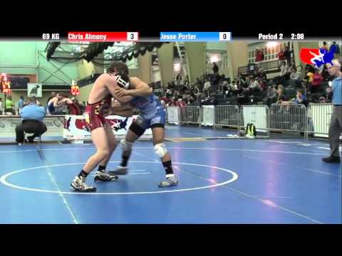 Chris Almony vs. Jesse Porter at 2013 ASICS FILA Cadet Nationals - GR