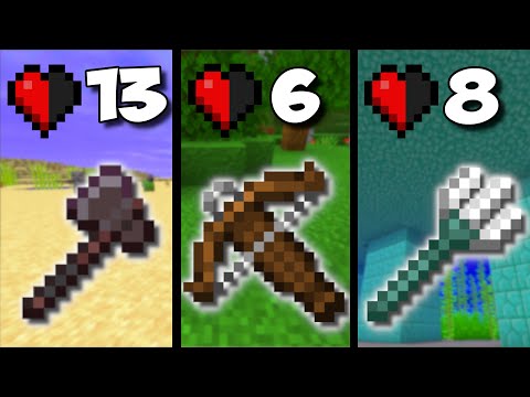 Top 5 Weapons In Minecraft... - (Swords, Tridents, Crossbows, etc.)