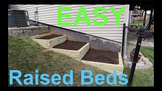 DIY Raised Garden Beds (On a Slope)