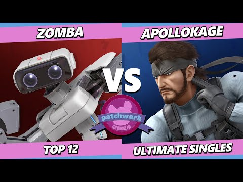 Patchwork 2024 - Zomba (ROB) Vs. ApolloKage (Snake) Smash Ultimate - SSBU