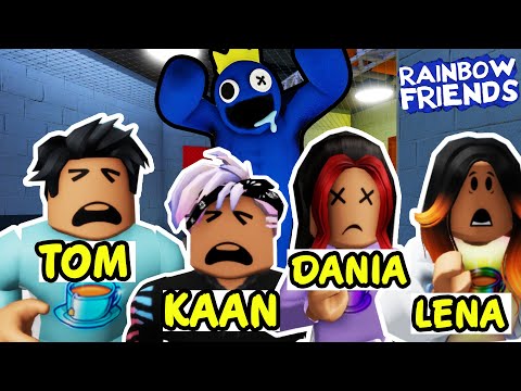4 FREUNDE spielen 1.MAL GEMEINSAM RAINBOW FRIENDS! Kaan, Dania, Tom & Lena
