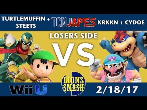 TCNJapes - Steets + Turtlemuffin vs KRKKN + Cydoe - SSB4 Doubles - Smash Wii U - Smash 4
