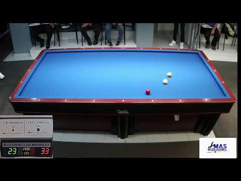 LLIGA CATALANA 3 BANDES 2  DIV: CB MANRESA A (MANEL LOZANO)-CENTELLES A- (XAVI DIEZ)