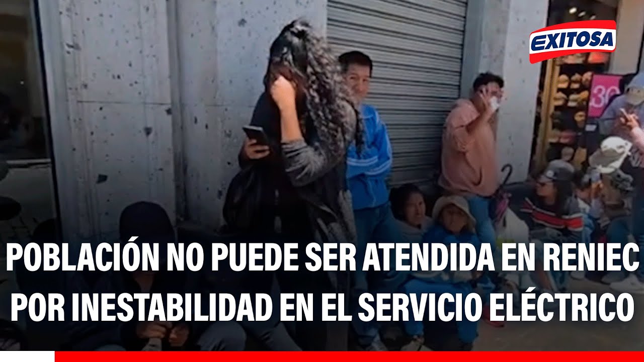 🔴🔵 Arequipa: Población no puede ser atendida en Reniec por inestabilidad en el servicio eléctrico
