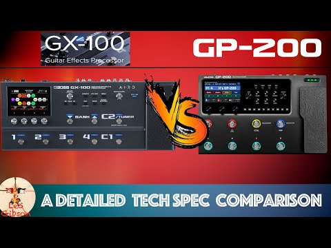 BOSS GX 100 vs Valeton GP 200 - Part 1: a detailed tech spec comparison