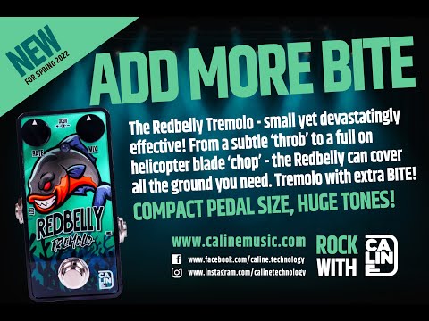 Quick Shipping! Caline G007 Red Belly Tremolo image 3