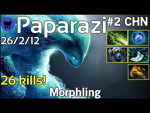 26 kills!VG.Paparazi plays Morphling!!! Dota 2 7.19