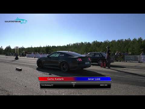Gerto Kadarik - Ford Mustang GT vs Janar Lükk - BMW 320i. Drag race @ RaceWars2019 1