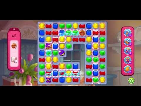 Homescapes level 15 after level 12950 - no booster gameplay