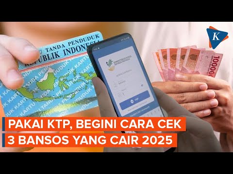 Tiga Bansos Cair Oktober-Desember 2025, Begini Cara Cek Pakai KTP!