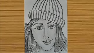 Logical Shades How To Draw A Girl Wearing Winter Cap L