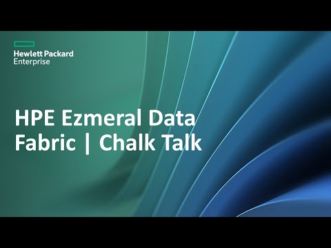 HPE Data Fabric Software demo
