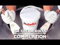 XXL Ultimate Nutella Ice Cream Rolls Compilation ASMR