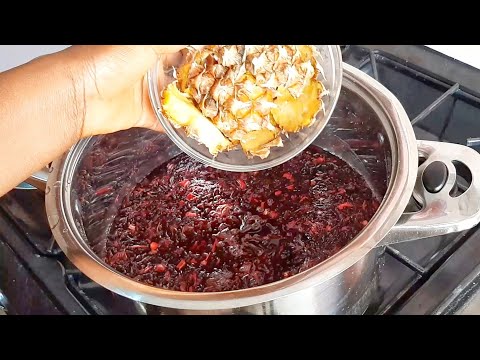 Healthy Zobo drink with Pineapple & Ginger - Sorrel