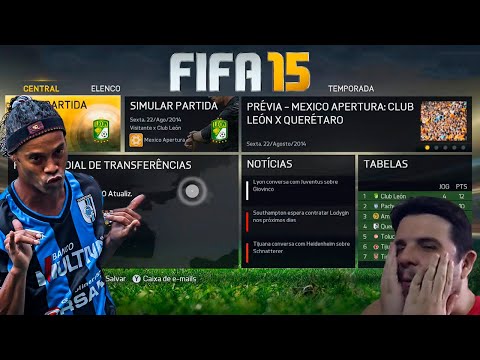 TODO o Modo Carreira no FIFA 15 com o Ronaldinho Gaúcho!