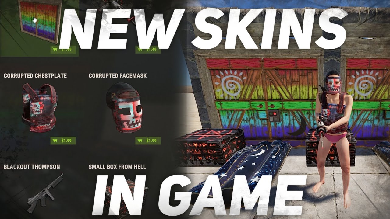 Rust *NEW* Skins In Game 02/18 Item Store Showcase | Doodle Jackhammer, Blackout Thompson and MORE