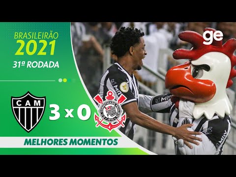 Gols e lances de Atlético Mineiro x Corinthians
