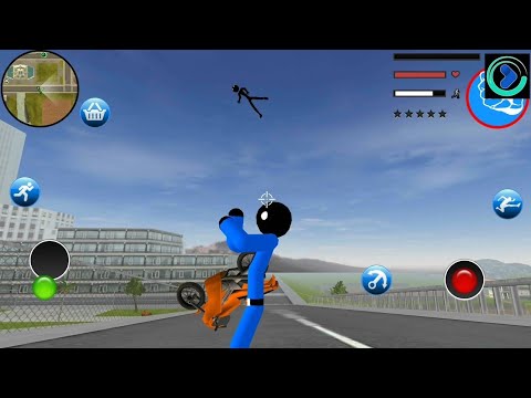 US Police Stickman Rope Hero Vegas Gangster Crime City