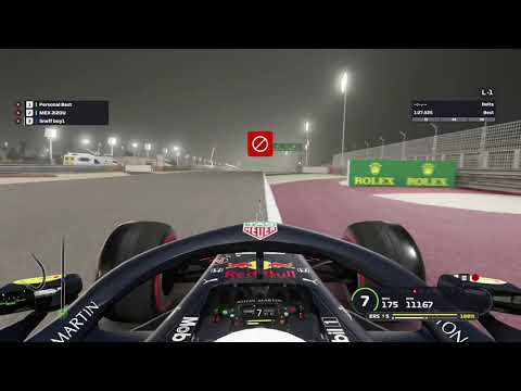 Evening spin on the F1 Bahrain track in reverse